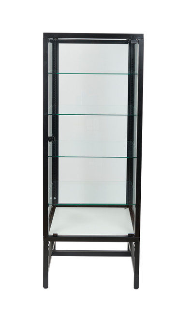 4 Shelf Modern Glass Display Towerzoom