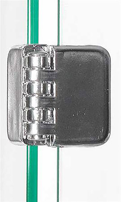 Chrome Metal Hinge Clip for Glass Panelszoom