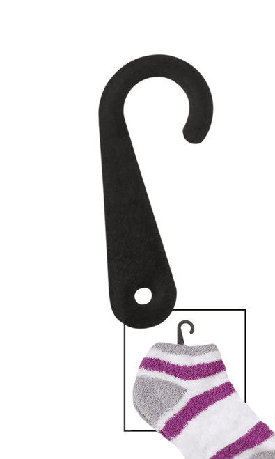 Black Plastic Sock Hanger Hookzoom