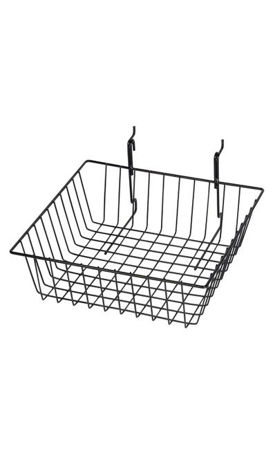 An image of the 12 x 12 x 4 inch Mini Grid Basket for Slatwall & Wire Grid