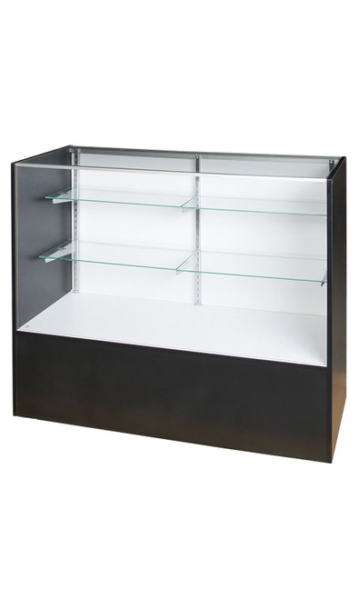 48 inch Full Vision Black Display Case Fully Assembled with Lightingzoom