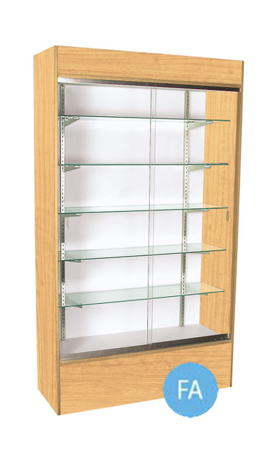48 inch Maple Wall Unit Display Case Fully Assembledzoom