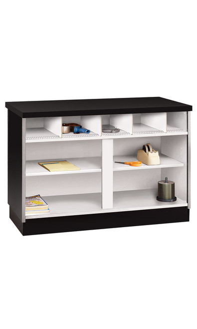 48 inch Black Metal Framed Service Counter Ready To Assemblezoom