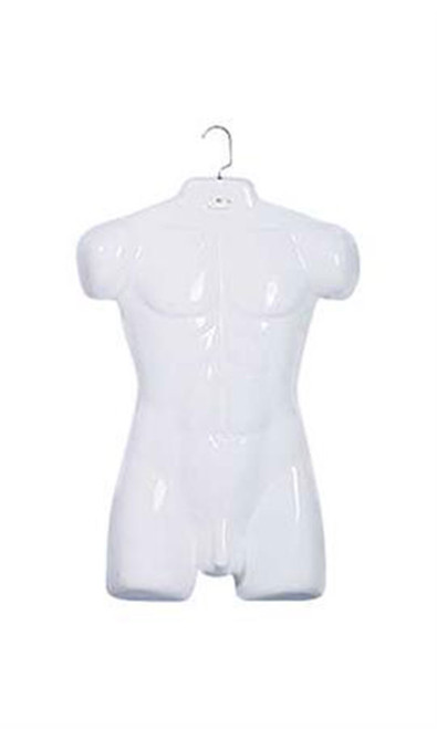 Economy Male White Plastic Torso Formzoom