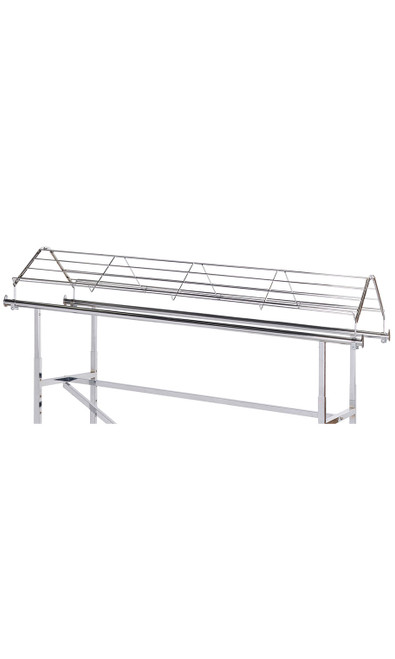 Chrome Shoe Topper for Double-Rail Clothing Rackzoom