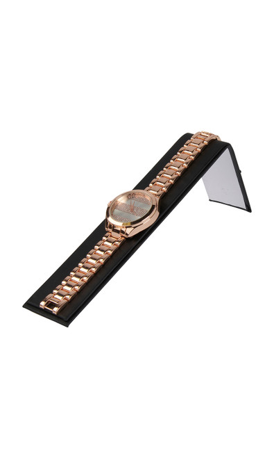 Black Faux Leather Bracelet Displayzoom