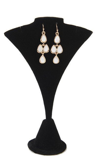 An image of the black fan shaped necklace display