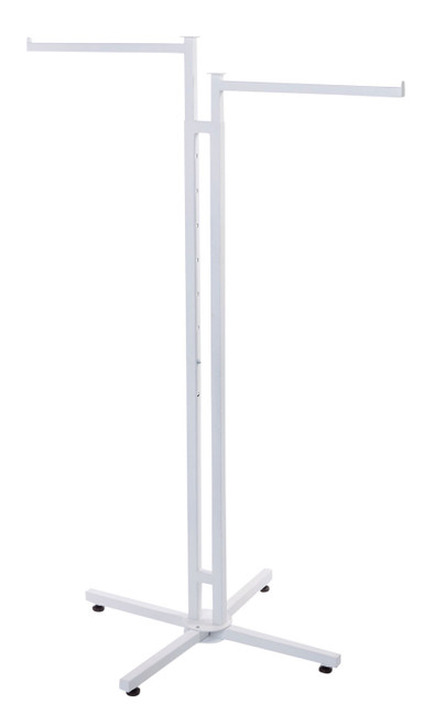 An image of the white 2-Way Clothing Rack with Straight Arms