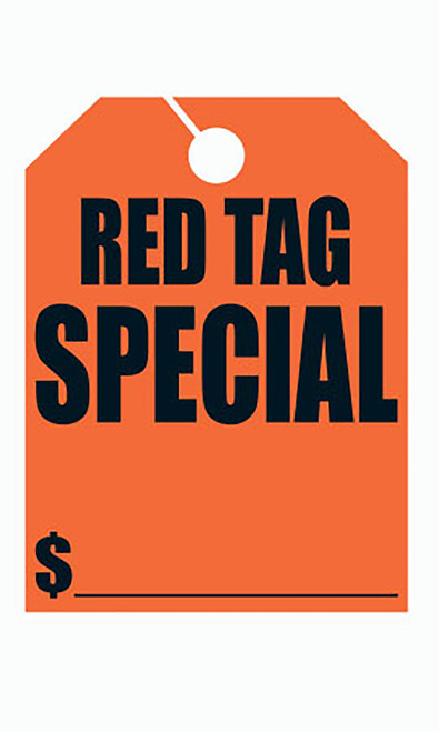 Mirror Hang Tags - Red - "Red Tag Special"zoom