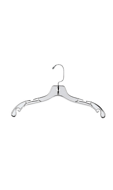 Economy 17 inch Plastic Dress Hangers - Case of 20zoom