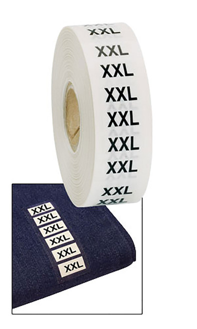 Wrap Around Clothing Size Labels  -Size XXLzoom