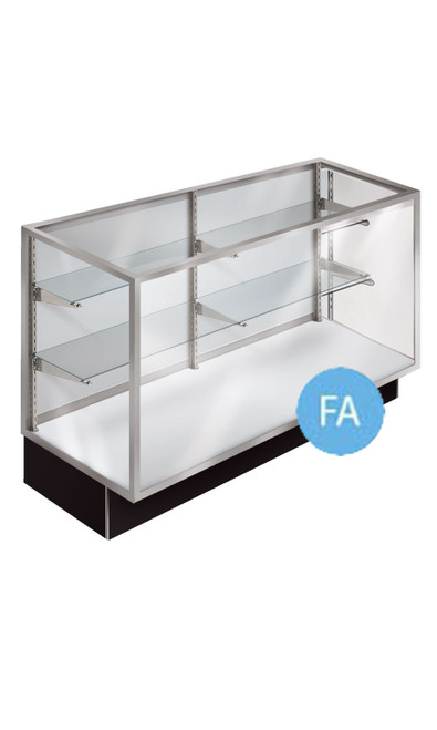 70 inch Extra Vision Black Metal Framed Display Case Fully Assembledzoom