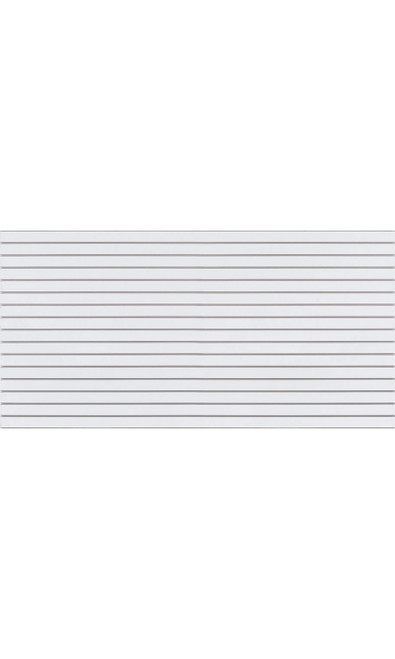 4 x 8 foot Horizontal White Slatwall Panel With Metal Insertszoom