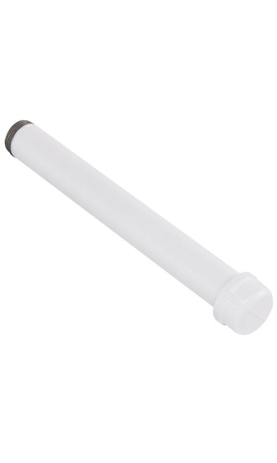 Boutique White Pipe 10 inch Straight Faceout Attachmentzoom