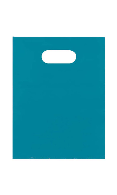Small Lightweight Low Density Teal Merchandise Bags - Case of 100zoom