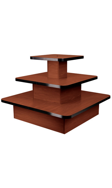 3-Tier Square Cherry Tablezoom