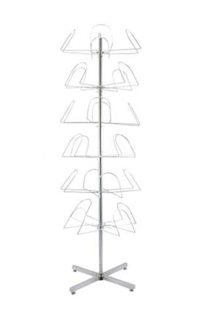 6-Tier Rotating Standing Hat Rackzoom