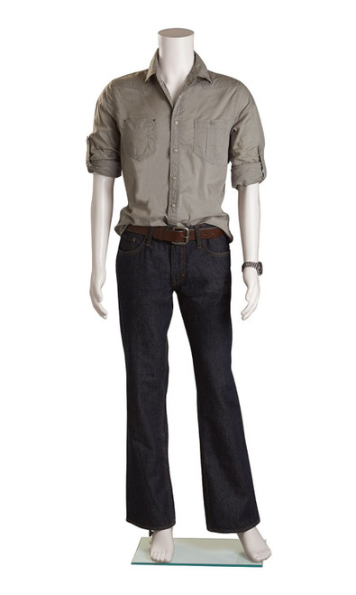 Male Headless White Plastic Mannequinzoom